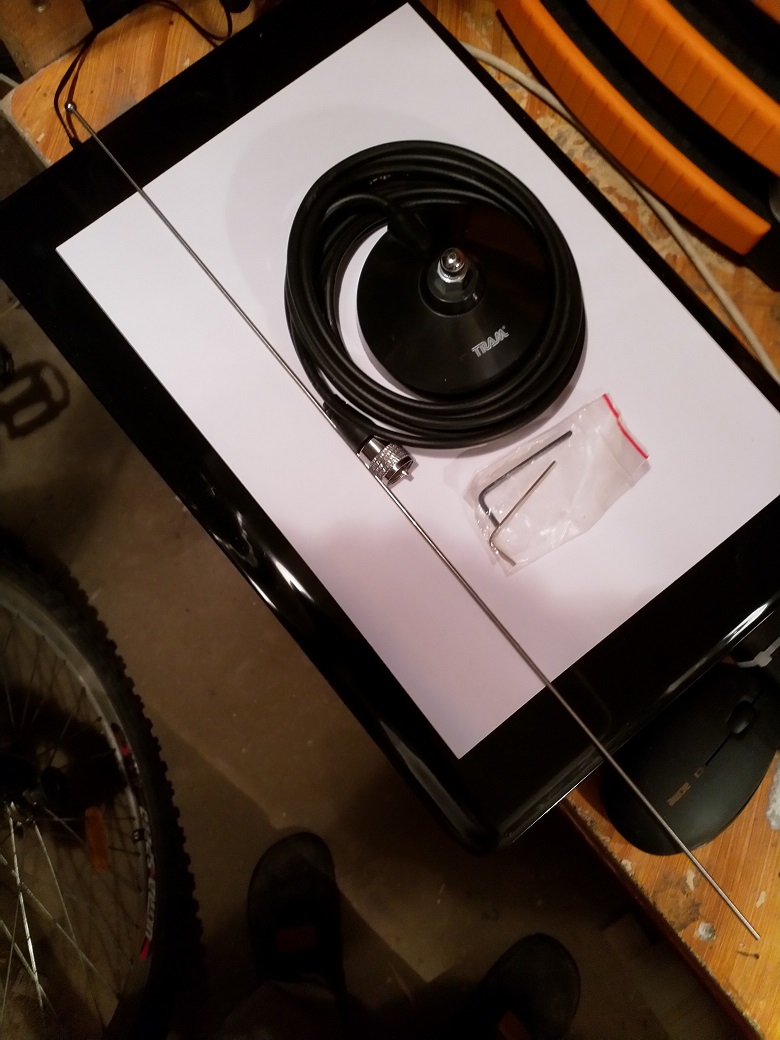 Tram VHF Car Antenna (used), adjusted to 145,500 MHz